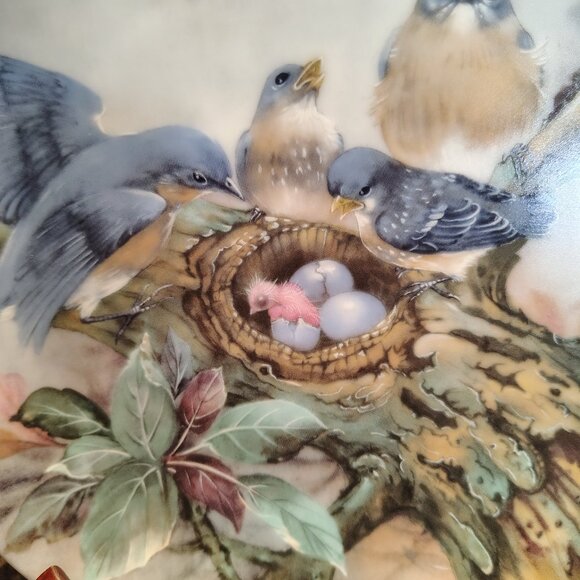 2/$40 Nature's Poetry Series Decorative Plate 'Song of Promise' Lena Liu - Picture 7 of 8